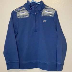 Vineyard Vines Kids 1/4 Zip-up Pull Over Size 5